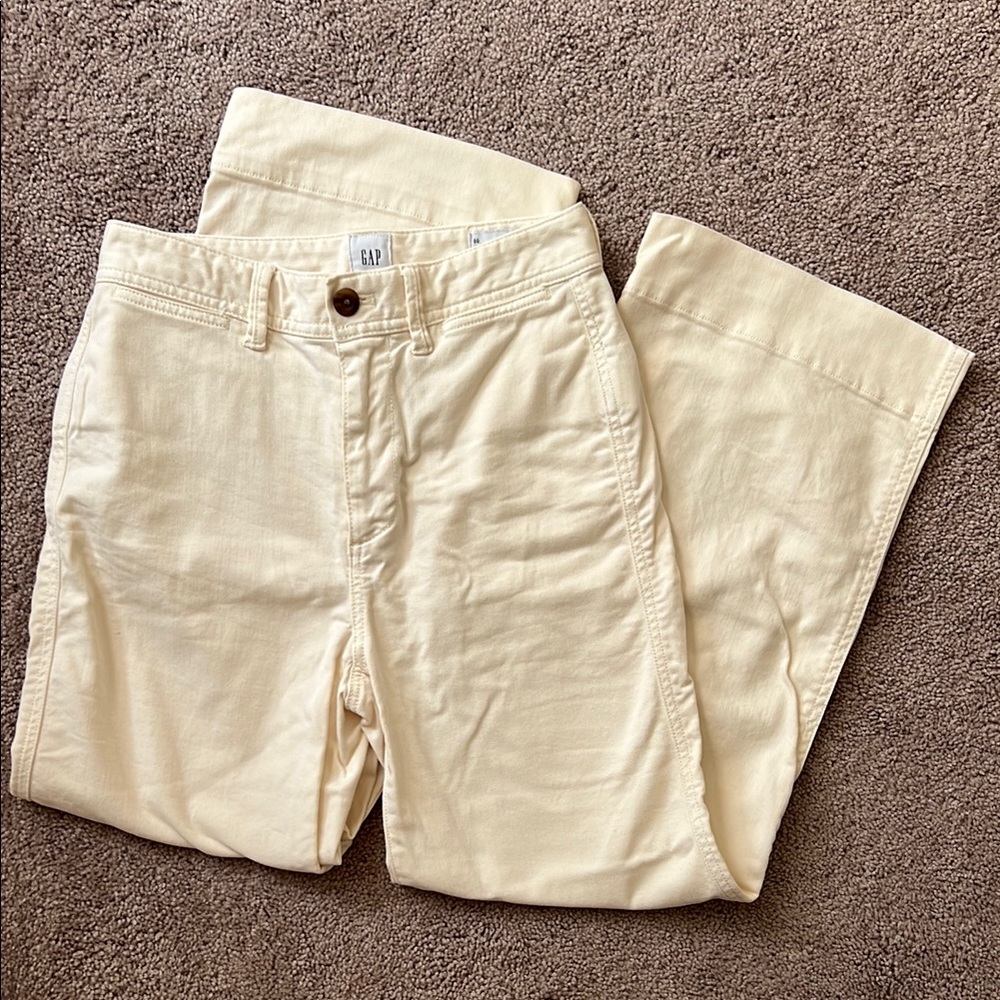 GAP Cream Chinos Classic Straight-Leg